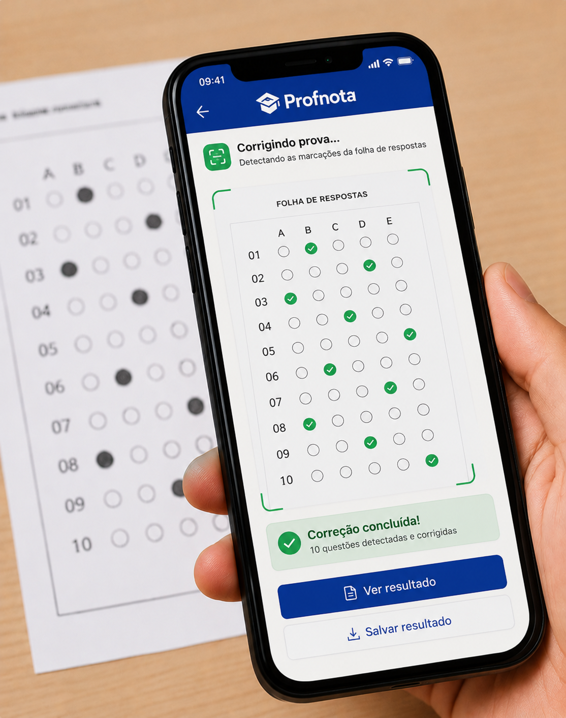 Correção automática de provas